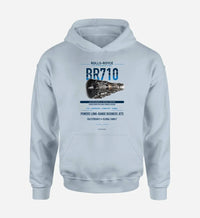 Thumbnail for BR710 design on light blue hoodie single side