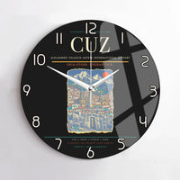Thumbnail for Alejandro Velasco Astete International Airport CUZ Wall-Clock No-Frame - Black