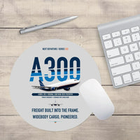 Thumbnail for Airbus A300F4-203 design on light gray round mouse pad