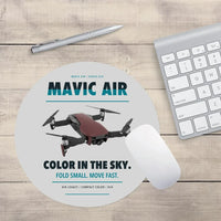 Thumbnail for DJI Mavic Air design on light gray round mouse pad