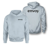Thumbnail for Envoy Air logo on light blue double side hoodie