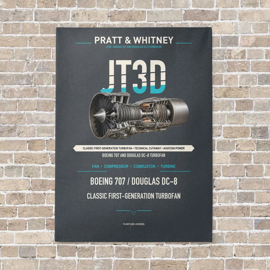 JT3D vertical canvas print - no frame - gray background