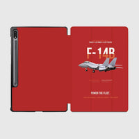 Thumbnail for F-14B Tomcat Power The Fleet design on red samsung tablet tablet case