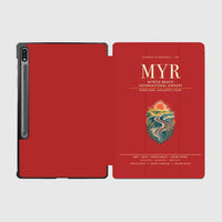 Thumbnail for Myrtle Beach International Airport (MYR) design on red samsung tablet tablet case