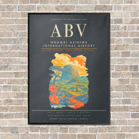 Thumbnail for Nnamdi Azikiwe International Airport ABV - Canvas Framed - Gray