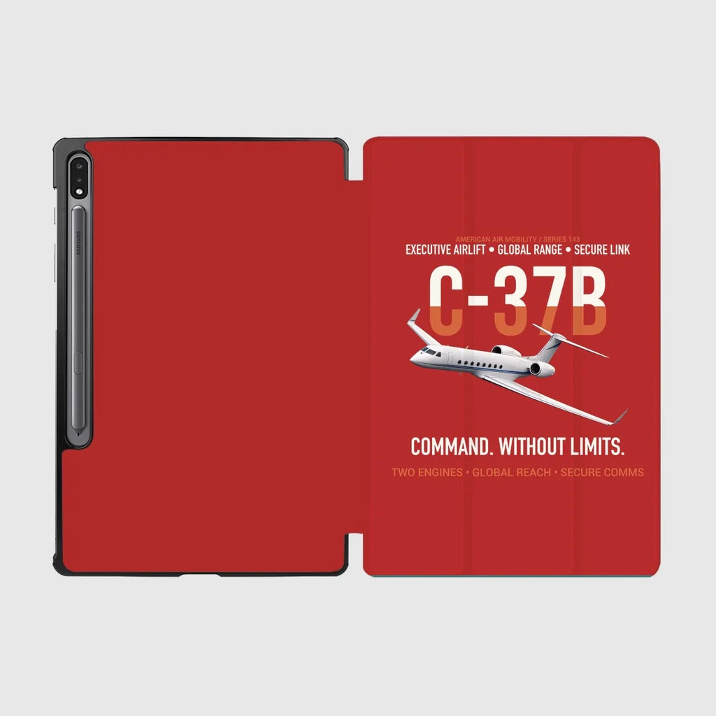 C-37B Global Command Link design on red samsung tablet tablet case
