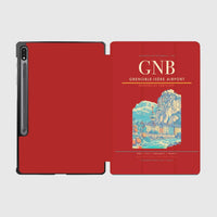 Thumbnail for Grenoble-Isère Airport (GNB) design on red samsung tablet tablet case
