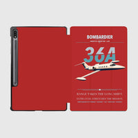 Thumbnail for Bombardier Learjet 36A design on red samsung tablet tablet case