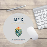 Thumbnail for Myrtle Beach International Airport (MYR) design on light gray round mouse pad