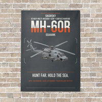 Thumbnail for Sikorsky MH-60R Seahawk vertical canvas print - no frame - gray background