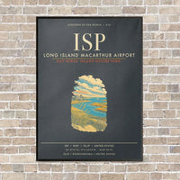 Thumbnail for Long Island MacArthur Airport ISP - Canvas Framed - Gray