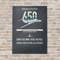 Thumbnail for Cessna Citation 650 - Citation III vertical canvas print - no frame - gray background