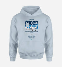 Thumbnail for Cessna A188B AgTruck design on light blue double-side hoodie, single-side print