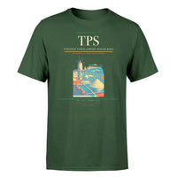 Thumbnail for Vincenzo Florio Airport Trapani-Birgi (TPS) T-Shirt single-side front print in Dark Green | vincenzo-florio-airport-trapani-birgi-tps-double-side-t-shirt