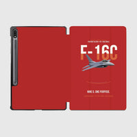 Thumbnail for F-16C Fighting Falcon Nine G One Purpose design on red samsung tablet tablet case