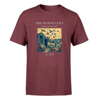 Thumbnail for VINTAGE G4526 - The Pigeon Loft - Premium T-Shirt design on darkred premium t shirt