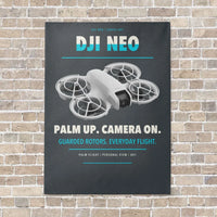 Thumbnail for DJI Neo vertical canvas print - no frame - gray background