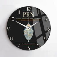 Thumbnail for Prishtina International Airport Adem Jashari PRN Wall-Clock No-Frame - Black
