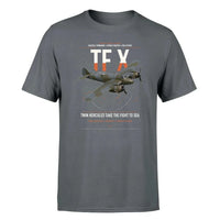Thumbnail for Bristol Beaufighter TF X design on gray t-shirt, single-side print