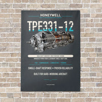 Thumbnail for TPE331-12 vertical canvas print - no frame - gray background