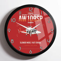 Thumbnail for Leonardo AW109SP GrandNew design on red framed wall clock