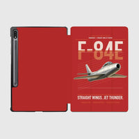 Thumbnail for F-84E Thunderjet design on red samsung tablet tablet case