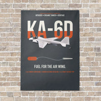 Thumbnail for KA-6D Intruder vertical canvas print - no frame - gray background