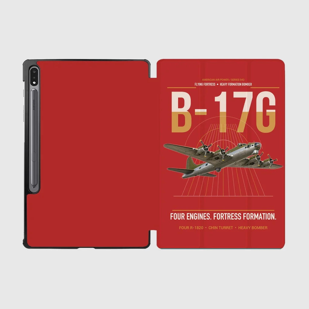 B-17G Flying Fortress design on red samsung tablet tablet case