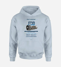 Thumbnail for JT3D design on light blue hoodie single side