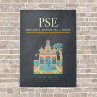 Thumbnail for Mercedita Airport PSE — Ponce vertical canvas print - no frame - gray background