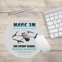 Thumbnail for DJI Mavic 3 Multispectral design on light gray round mouse pad