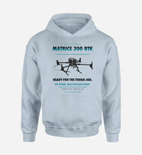 Thumbnail for DJI Matrice 300 RTK design on light blue hoodie single side