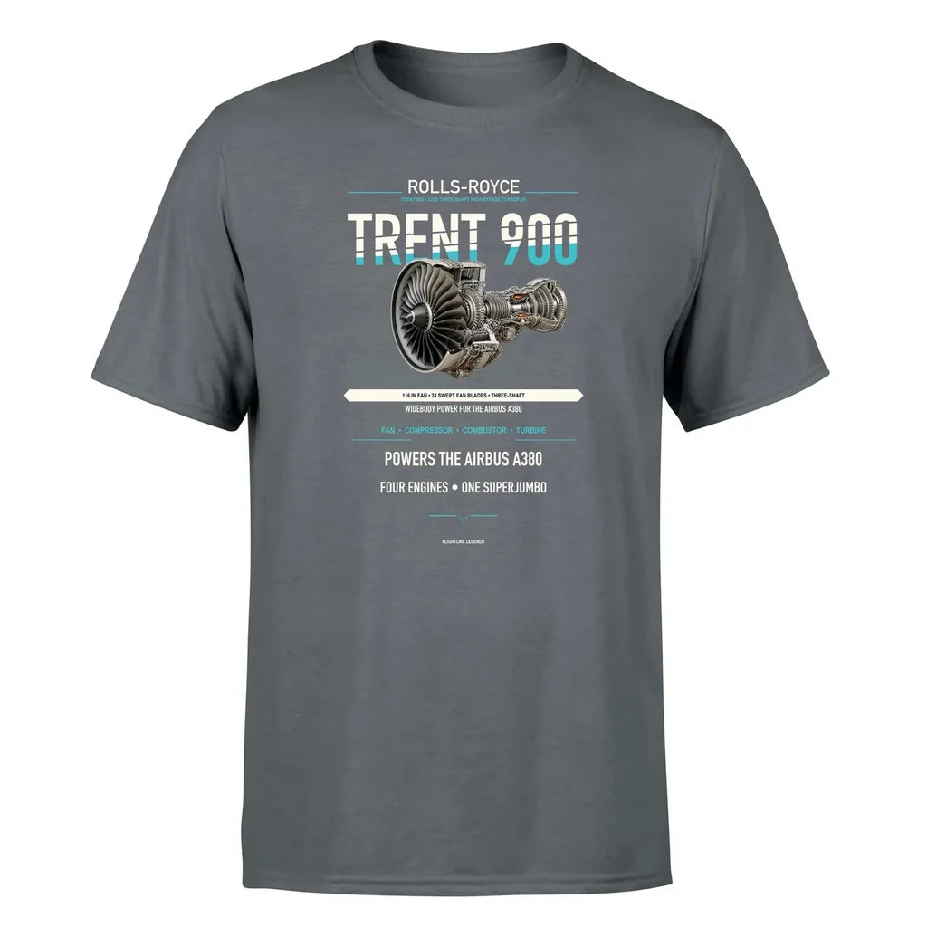 Trent 900 design on gray single side
