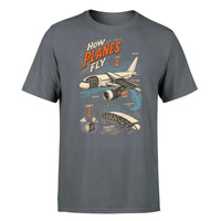 Thumbnail for SIGNAL 616 - How Planes Fly V2 - Premium T-Shirt design on gray premium t shirt