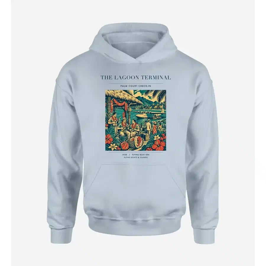 VINTAGE G4057 - The Lagoon Terminal - Premium Hoodie design on lightblue premium