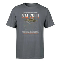 Thumbnail for Savoia-Marchetti SM.79-II Sparviero design on gray t-shirt, single-side print