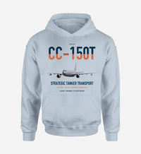 Thumbnail for Airbus CC-150T Polaris design on light blue double-side hoodie, single-side print