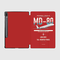 Thumbnail for McDonnell Douglas MD-80 design on red samsung tablet tablet case