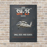 Thumbnail for Kaman SH-2F Seasprite vertical canvas print - no frame - gray background