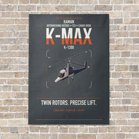 Thumbnail for Kaman K-1200 K-MAX vertical canvas print - no frame - gray background