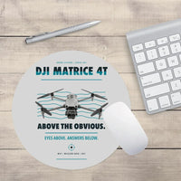 Thumbnail for DJI Matrice 4T design on light gray round mouse pad