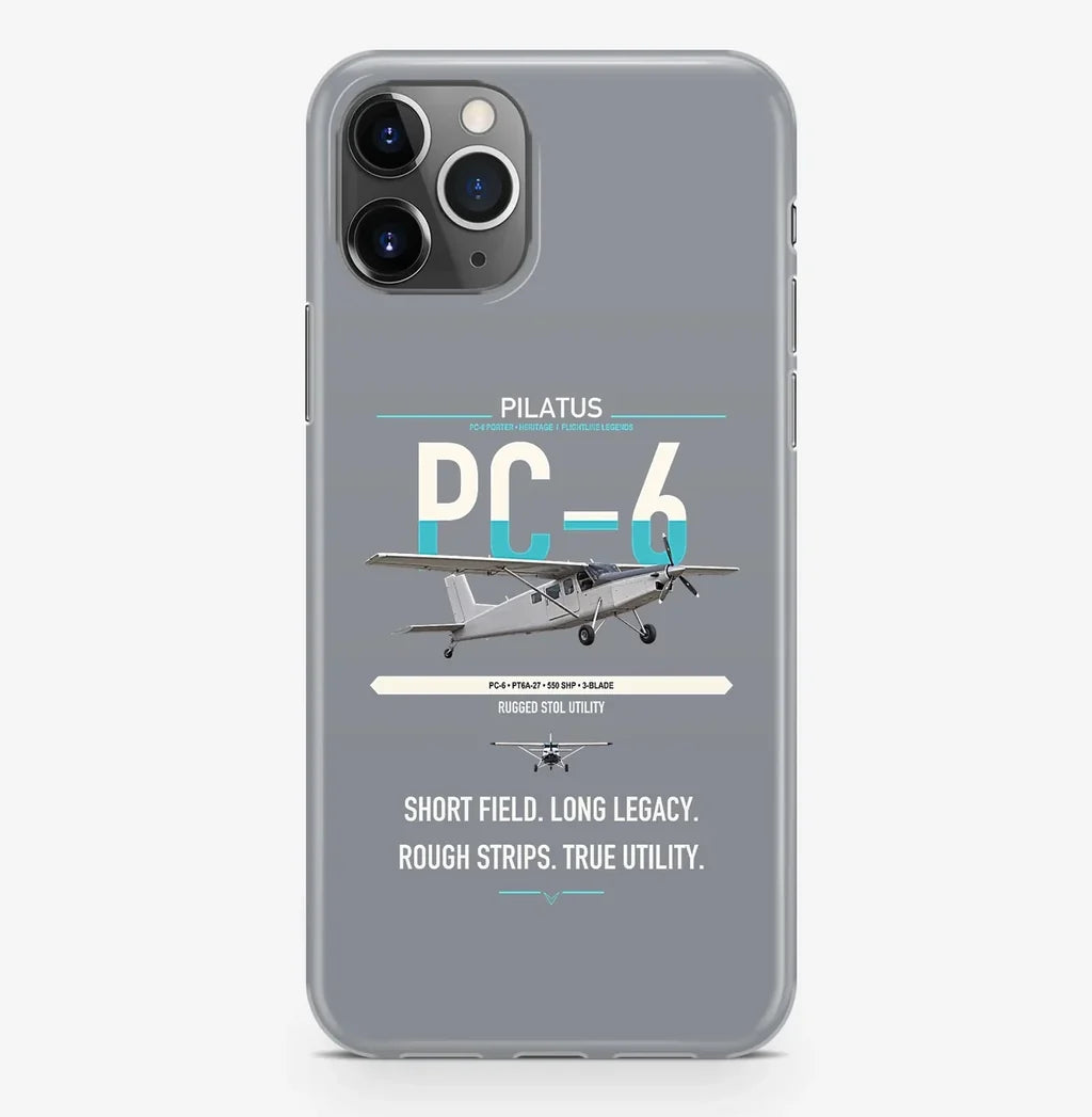 Pilatus PC-6 Porter design on gray magsafe iphone case, for iPhone Pro Max