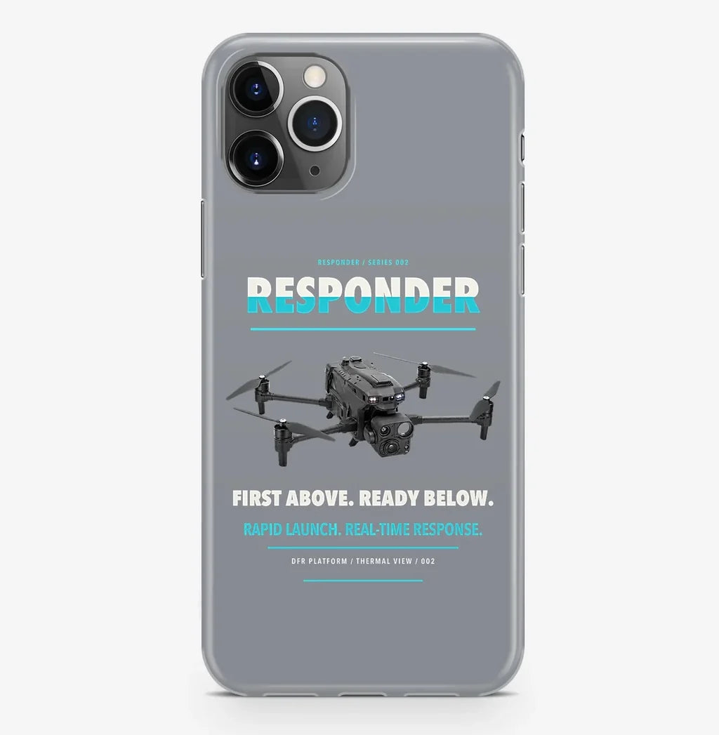 BRINC Responder Case ProMax design on gray iphone case promax