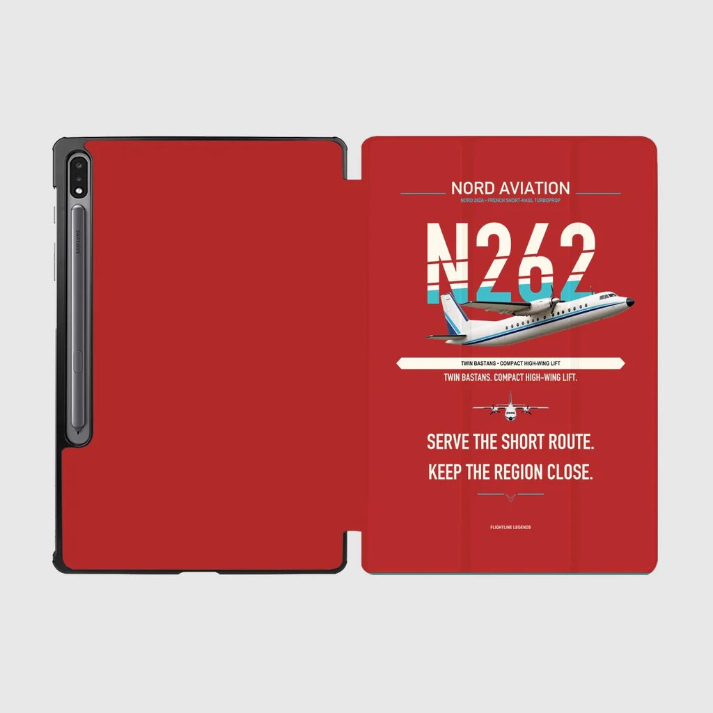 Nord 262A design on red samsung tablet tablet case