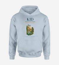 Thumbnail for Kristianstad Airport (KID) design on light blue hoodie single-side print