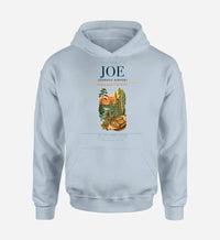 Thumbnail for Joensuu Airport (JOE) design on light blue hoodie single-side print
