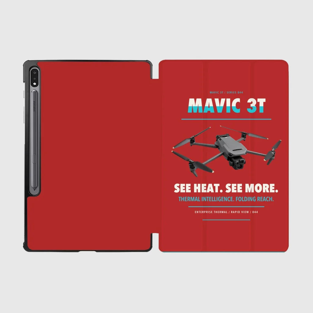 DJI Mavic 3 Thermal design on red samsung tablet tablet case