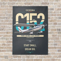 Thumbnail for Cessna 152 vertical canvas print - no frame - gray background