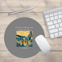 Thumbnail for VINTAGE G4392 - The Rural Library Wing - Designed Mouse Pads design on gray round
