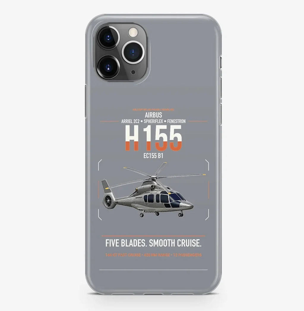 Airbus H155 EC155 B1 design on gray magsafe iphone case, for iPhone Pro Max